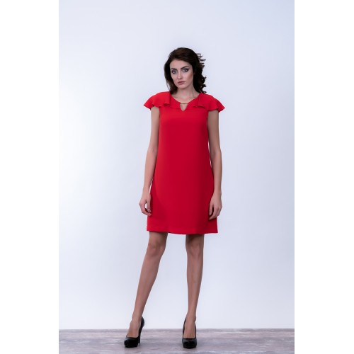 Рокля 557 червена КЕНСОЛ Рокля 557 червена КЕНСОЛ